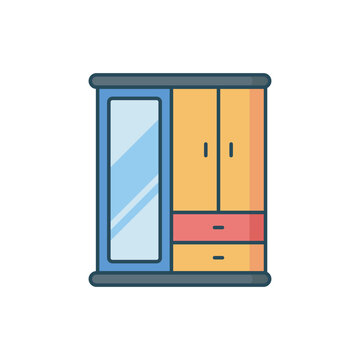 Wardrobe Storage Cabinet Icon