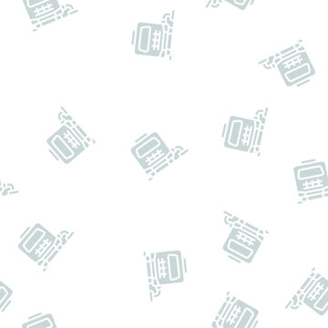 mobile home connection to cesspool glyph vector seamless pattern. mobile home connection to cesspool signthin illustration