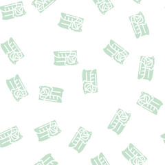 Fototapeta premium bakery department glyph vector seamless pattern. bakery department signthin illustration