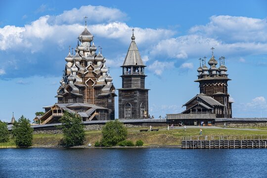 Kizhi Pogost, Transfiguration church, Unesco site Kizhi island, Karelia, Russia