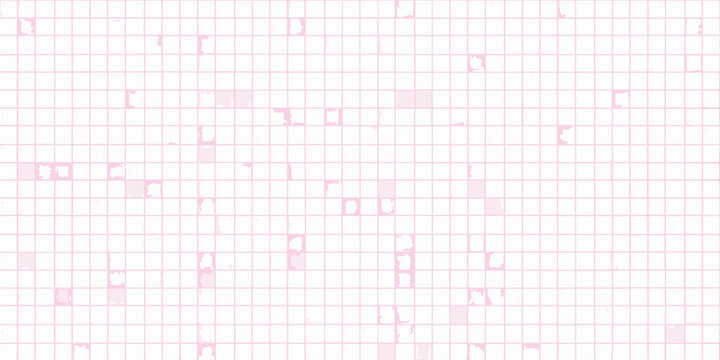 Pink Grid Pattern With Faint Numeric Shapes Light Red Background