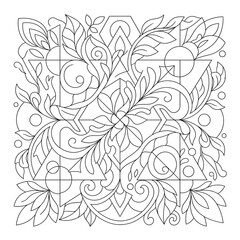 Fototapeta premium vector illustration of an abstract floral background