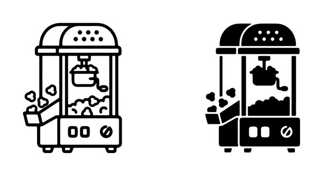 Burning Candle Icons, Simple Line Art and Solid Fill, Warm Light Symbol