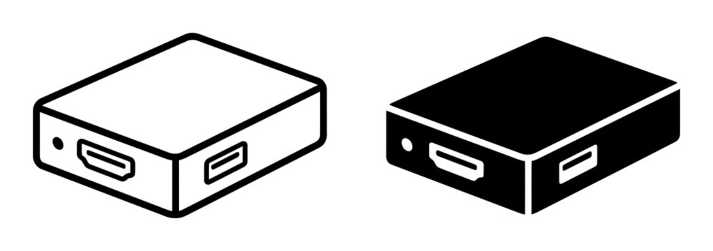 1 Payment terminal icons, credit card reader, outline solid styles, UI and web interface design