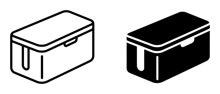 10 Safe Deposit Box icons, secure storage, bank vault, safety deposit, outline solid styles