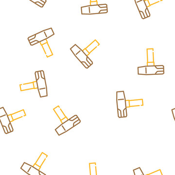 straight peen hammer vector seamless pattern straight peen hammer sign illustration