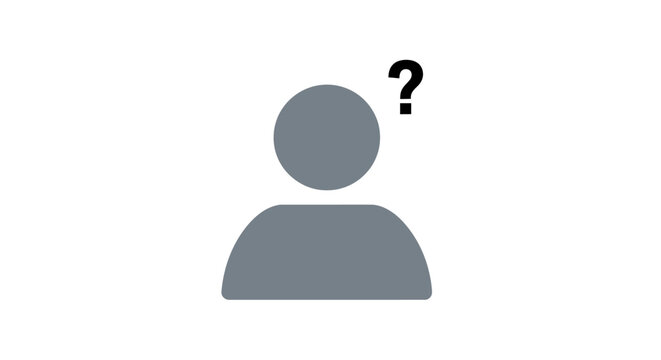 Person with Question Mark.