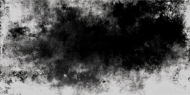 Abstract dark black grunge texture with distressed distressed overlay and rough textured brush stroke and dirty chaotic pattern with smudge effect and textured border with grunge background effect.