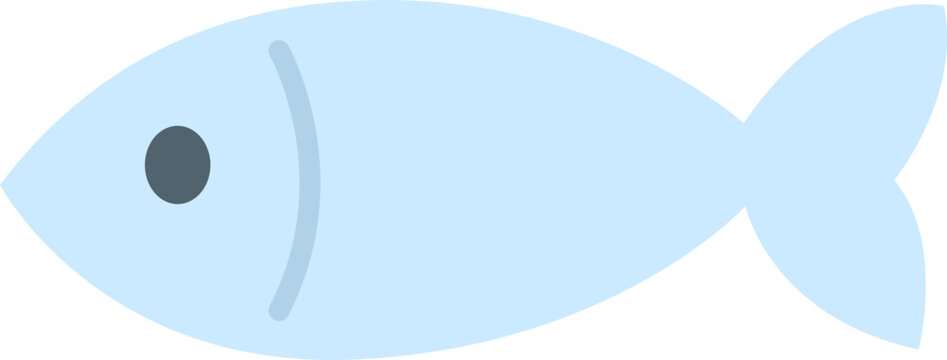 Simple Fish Illustration for Underwater Ocean Scene