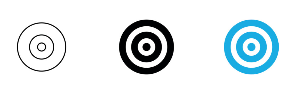 circular target icons designed