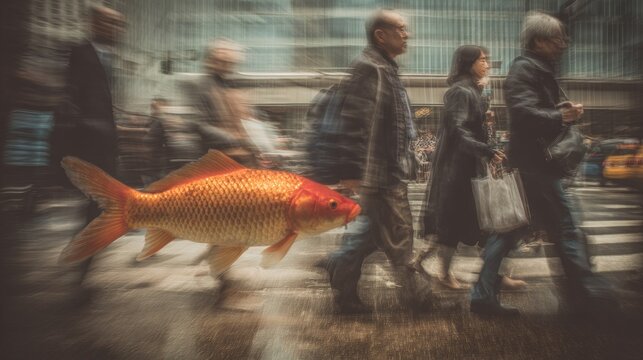 illustration idiom A Fish Out of Water