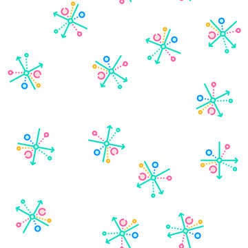 scatter chart vector seamless pattern scatter chart sign illustration