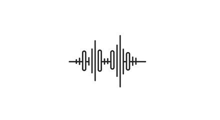 Obraz premium Sound wave pattern design.