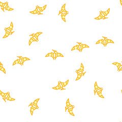 pterodactyl dinosaur vector seamless pattern pterodactyl dinosaur sign illustration © sevector