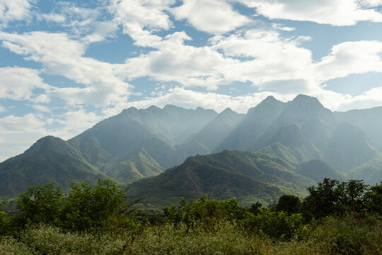 Scenic Montane Forest Landscape in Mayasc&oacute;n, a Hidden Ecotourism Destination in the Lambayeque Highlands of Northern Peru