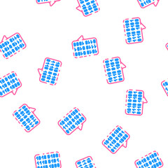 Fototapeta premium digital conversation vector seamless pattern digital conversation sign illustration