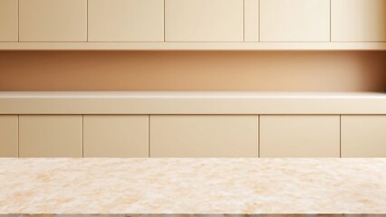 Fototapeta premium Minimal Bakery Counter Background