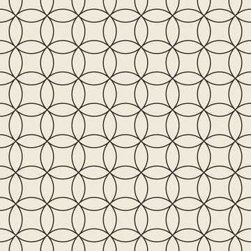 Seamless Japanese Shippo Seven Treasure Pattern Vector Sumi