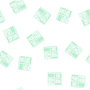 lift in multi level parking glyph vector seamless pattern. lift in multi level parking signthin illustration