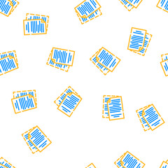 Fototapeta premium office folder vector seamless pattern office folder sign illustration