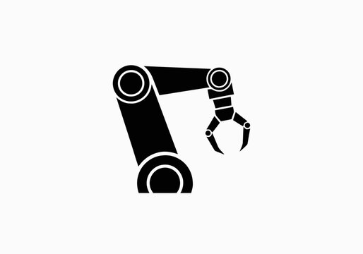 Industrial robotic arm machine technology.