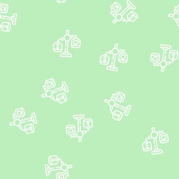 choosing between conscience and money line seamless pattern choosing between conscience and money thin line illustration