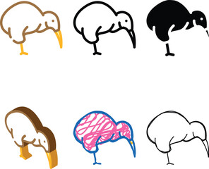 Naklejka premium toucan bird types color icon vector. toucan bird sign. isolated symbol illustration