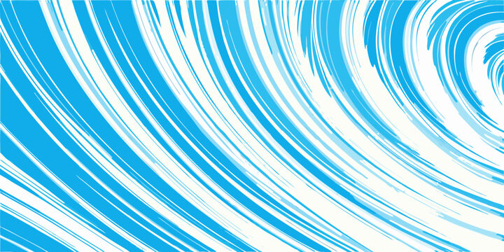 Diagonal speed lines vector illustration in cyan and white