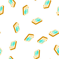 Fototapeta premium discussion about gift isometric seamless pattern. discussion about gift sign illustration