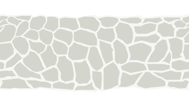 Pedestrian walkway. Natural sandstone footpath. Garden design. Vector. 

