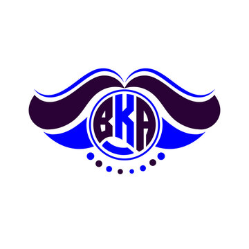 BKA letter logo creative design. BKA unique design