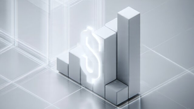 Financial Growth and Economic Progress Visualizing Upward Trends and Investment Success