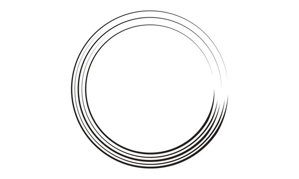 abstract hand drawn artistic black artistic scroll pen vector illustration.