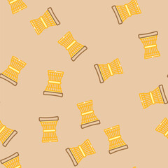 Obraz premium garden stool outdoor furniture vector seamless pattern garden stool outdoor furniture sign illustration