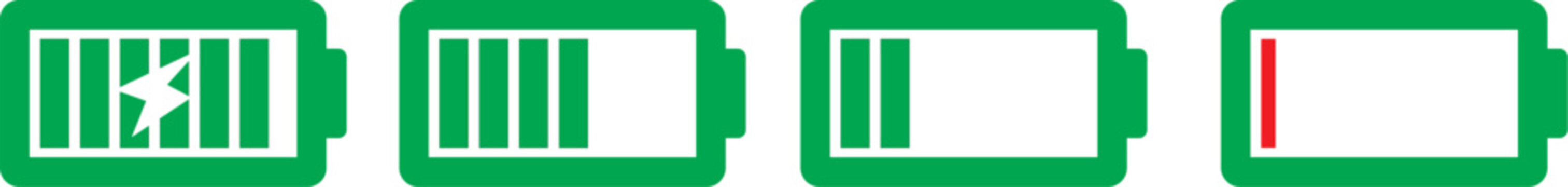 wifi icon Black and green for phone. Phone bar status Icons, battery Icon, wifi signal strength. A simple black and white illustration displays icons for signal strength wifi and battery level high qu