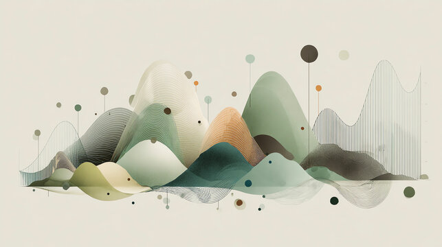 Ink painting background, ancient style abstract background, abstract mountain background with lines
