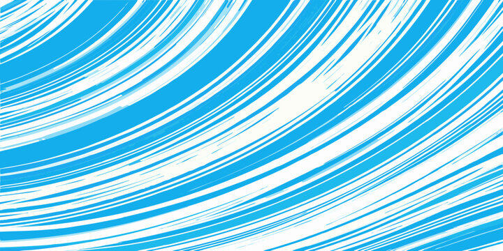 Diagonal cyan lines on white background abstract speed effect vector