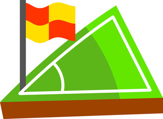 Soccer Football Field Corner Flag Element  © Cemplonkah