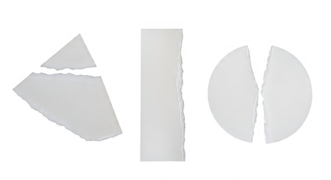 Three geometric shapes icons for design and layout isolated on white background