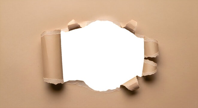 Wooden clothespin holding blank paper on line isolated on white background