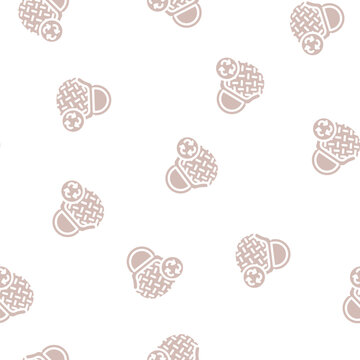 bag zero waste glyph vector seamless pattern. bag zero waste signthin illustration