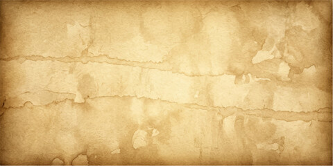 Fototapeta premium Aged and stained parchment texture, with visible watermarks and a distressed, vintage feel, conveying a sense of history and antique charm.
