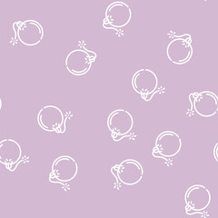 Obraz premium bomb pirate line seamless pattern bomb pirate thin line illustration