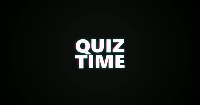 Quiz Time Background Template Design.