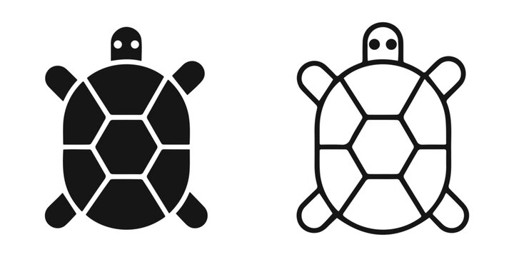 Turtle Icon Vector Illustration.