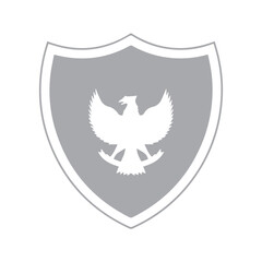 Fototapeta premium Indonesia Emblem Shield