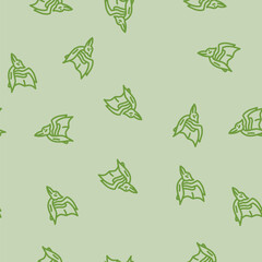 pterodactyl dinosaur animal line seamless pattern pterodactyl dinosaur animal thin line illustration © sevector