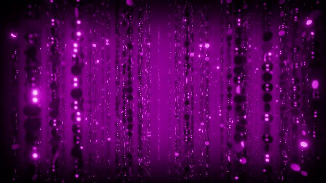 purple sparkling in lines on black background 4k video
