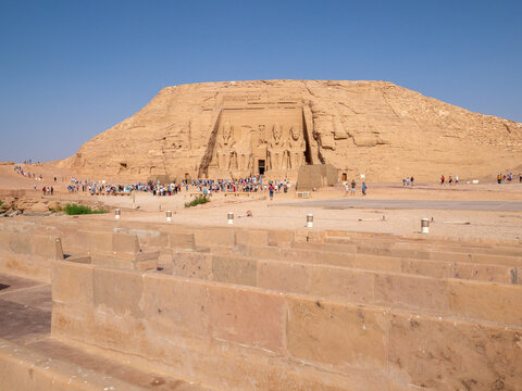Abu simbel temple, ramses the second, ancient monument in egypt