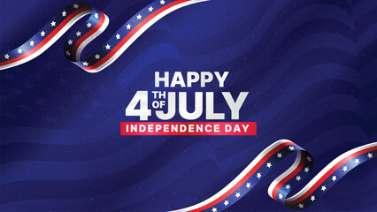 independence day greeting poster layout, patriotic festival flyer and banner, modern 4th of july celebration template © SpyDesigner